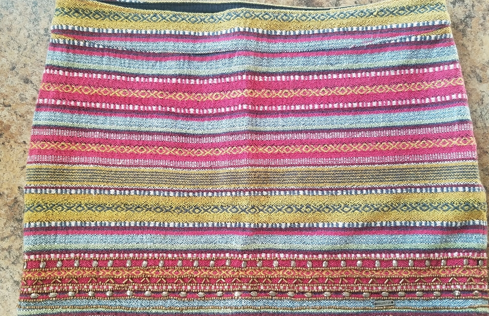 Hollister Embroidered Beaded Mini Skirt